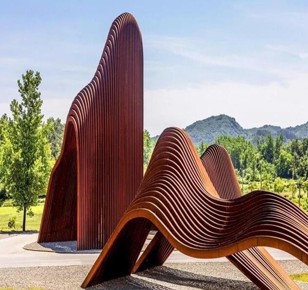 东山锈钢板造型
